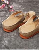 Women Open Toe Boho Casual Sandals Hollow Out Flip Flops Summer Wedge Sneakers Women's Footwear - details 18