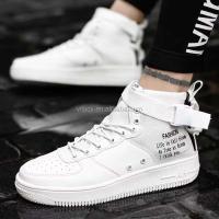 Zapatillas y zapatos deportivos de moda de PU con cordones y estrellas de caña alta para hombre - details 2