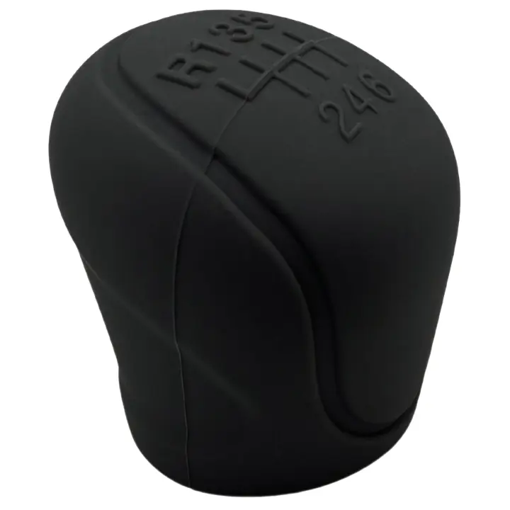 Funda Universal para Palanca de Cambios de Coche Antideslizante Material de Silicona Negro - 1