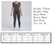 Monos Deportivos Fiess para Mujer 2024 Conjunto de Yoga Activo en Gris, Negro, Rojo, Marrón, Naval - details 0