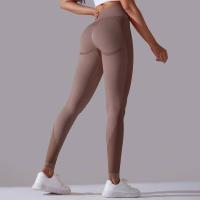 Pantalones Deportivos Sin Costuras para Mujeres Cintura Alta Yoga, Levantamiento de Glúteos, Carreras Ropa de Gimnasio - details 27