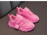 Zapatillas de deporte para niños, zapatos deportivos para niñas, zapatos de cuero PU a la moda para niños, zapatillas de tenis informales rosas bonitas y ligeras para correr para niña - details 8
