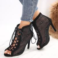 Botas transpirables de verano para mujer, zapatos de tacón alto a la moda - details 5