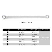 Llave de aviación extra larga de doble anillo 6 piezas set de llave de aviación potente menos esfuerzo métrico 8mm-21mm - details 2