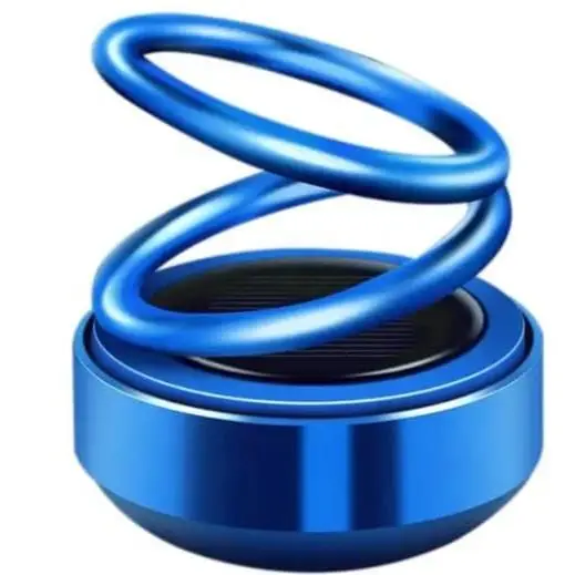 Ambientador Solar para coche con anillo saborizante, ambientador Solar giratorio para coche, aromaterapia para coche con energía Solar, aromaterapia para coche - 1