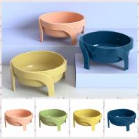 with Stand Raised Cat Bowl Anti overturning HIPS Elevated Dog Bowls Neck Protection Candy Color Cat Food Bowl Kitten - details 6