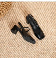 Zapatos de tacón cuadrado con tiras y charol con punta cuadrada - details 39