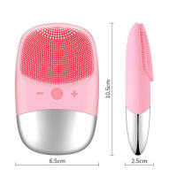 Cepillo eléctrico de silicona, limpiador Facial sónico, Motor de limpieza ultrasónica, herramienta de masaje de limpieza Facial inteligente - details 0