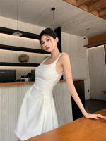 Elegante Vestido Blanco de Estilo Hepburn Sentimiento de Alta Gama de Primavera Temprana - details 3