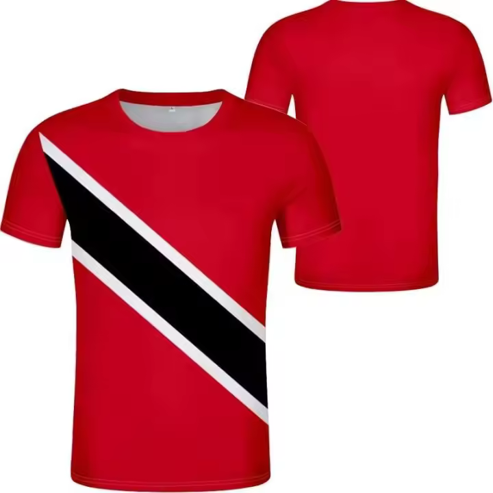 Ropa de hombre: camisa de sublimación con bandera de Trinidad y Tobago, ropa deportiva, camiseta de hombre, camiseta de compras - 1