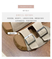 Hebilla retro con zapatillas de plataforma casuales sandalias para uso exterior - details 4