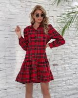 Elegante Vestido Vestido de Manga Larga para Mujer Curvy, Elástico, Bonito Moda de Moda - details 2
