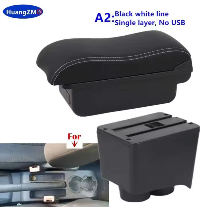 Para VW Polo 9N 3 ca reposabrazos 2002-2009 piezas de repuesto accesorios interiores de coche - 1