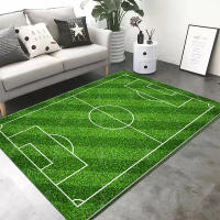 Alfombra de imitación de césped para sala de estar, juego de campo de fútbol verde Visual, decoración de dibujos animados - details 3