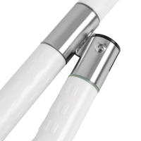 Barra de agarre de seguridad para inodoro plegable, barra de agarre blanca en forma de L para discapacitados, Asa de asistencia para baño y ducha, Riel de mano para inodoro - details 8