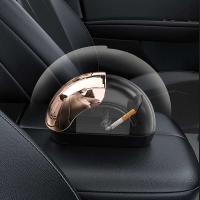 Cenicero LED para Coche de Alta Gama A Prueba de Viento, No se Cae, Diseño de Deslizamiento Lateral Único para Interior - details 3