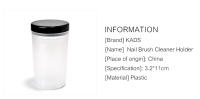 KADS Soporte para limpiador de pinceles para manicura, botella y taza de plástico, accesorios para bolígrafos de Gel Acrílico - details 1