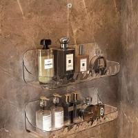 Organizador de Baño de Acrílico Sin Diamantes Soporte de Ducha, Soporte de Iluminación de Cosméticos, Soporte de Champú para Inodoro Montado en Pared - details 2
