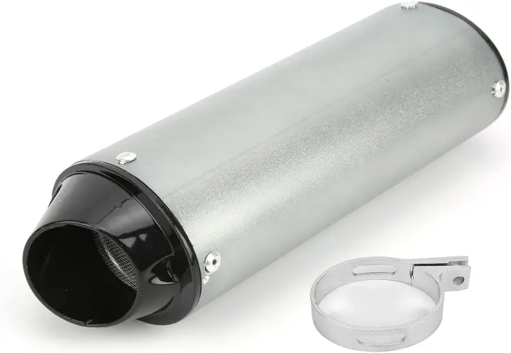 Tubo de escape silenciador de motocicleta, silenciador de 32 mm, silenciador de tubo de escape de 1,3 pulgadas apto para 90 cc, 110 cc, 125 cc, 150 cc, 160 cc, ATV, Pit Bike, motocicleta - 1