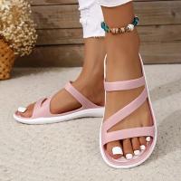 Sandalias transpirables e impermeables para mujer, zapatillas deportivas a la moda, antideslizantes, chanclas planas de verano para exteriores - details 2