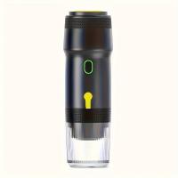 Máquina de café expreso portátil, máquina de café expreso de autocalentamiento rápido con cargador de coche, mini cafetera de 15 bar para acampar, viajar, RV, senderismo, oficina - details 0