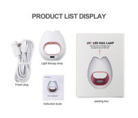 Lámpara LED UV para uñas, Mini secador de uñas profesional para manicura, máquina de manicura eléctrica portátil con línea USB, 8W - details 1