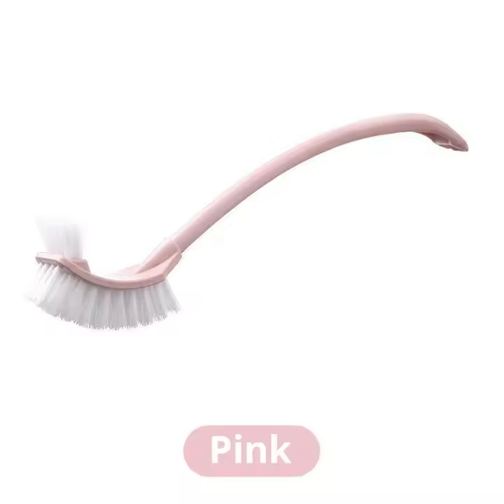Cepillo de Inodoro de Doble Cabeza Cepillo de Limpieza de Baño de Pelo Suave - 1