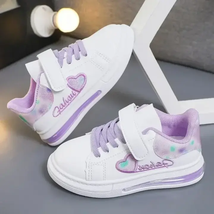 Zapatos deportivos infantiles bordados informales, moda, correr, escuela, 2024 - 1