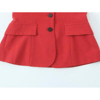 ZOCI- 2025 mujer moda Primavera Verano chaleco sin tirantes estilo conjuntos de Top Casual ajustado pantalones plisados de cintura alta trajes - details 7