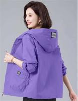 Chaqueta con Capucha de Viento de Media Longitud Coreana Abrigo Casual para Mujeres Primavera Otoño 2025 - details 12