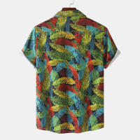 Camisa de manga corta para hombre, Camisa ajustada con estampado de flores fragmentadas, serie CS, primavera y verano, 2024 - details 16