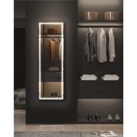 Dripex Espejo Ovalado de Pared, con Marco de Aluminio, Espejo Redondo Decorativo de Pared para Salón, Recibidor, Tocador y Baño, 50x70 cm, Negro - details 20