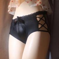 Sexis hombres ocultos Ba cintura que forma Ence ropa interior cruzada hueca, entrepierna ropa interior menos sexy Sissy - details 2