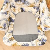 Funda para silla con respaldo alto y estampado elástico, funda para sillón con ala de un solo asiento, forma de 2 piezas - details 20