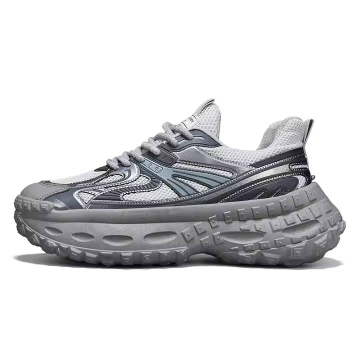 Zapatillas de deporte para hombre, nueva moda, exterior, parte inferior gruesa, aumento de altura, zapatos deportivos informales cómodos para correr para hombre - 1