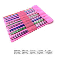 Agujas de Punto de Aluminio Largas para Tejer DIY Herramienta de Encuadernación de Suéteres y Bufandas Juego de 10 Pares de 35cm/25cm - details 3