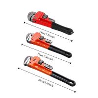 Llave de abrazadera, llave de tubo ajustable, alicates de tubo de agua antideslizantes de estilo americano, alicates resistentes y resistentes para ahorro de trabajo para el hogar - details 0