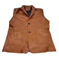 Chaqueta de Cuero de Moda Ligera para Hombres Estilo Coreano, Blazers PU, Moda de Lapela de Negocios - details 3