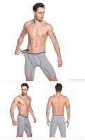 Calzoncillos Bóxer Largos para hombre, ropa Deportiva de algodón, paquete de 4 o 3 - details 7