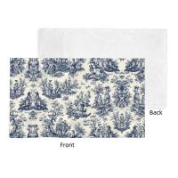 Toile De Jouy Toalla Algodón Francés Azul Marino Baño Ducha Deportes Yoga Toallas - details 154