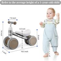 Bicicleta sin pedales para niños a partir de 1 año de equilibrio, juguetes para bebés de 1 año, bicicleta para bebés con 4 ruedas para bebés de 10 a 24 meses, primera bicicleta para niños y niñas como regalo - details 51