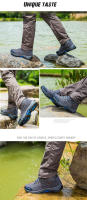 Botas de senderismo de alta calidad para hombre, zapatos de escalada cómodos para exteriores, botas de Trekking casuales deportivas antideslizantes, impermeables de gamuza - details 11