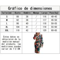 Vestido de fiesta ajustado midi irregular con cuello en V y estampado multicolor de manga larga para mujer - details 0