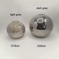 Pantalla de Cristal de apertura Global, reemplazo de cubierta de pantalla de Lámpara transparente blanca, Cognac, ámbar, gris, d4.3 cm, Bombilla de tornillo E27, luces de araña - details 7