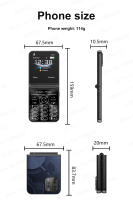 Teléfono móvil plegable con 2 tarjetas SIM, pantalla de 2024 ",3G WCDMA,2,6 - details 18