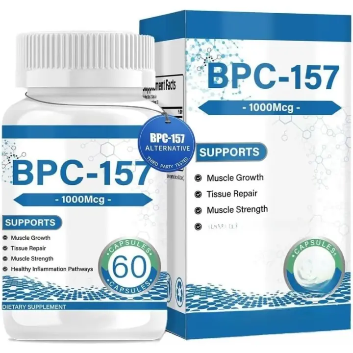 Cápsulas de péptidos BPC-157, compuesto protector de alta potencia, sin gluten y sin OGM, 60 cápsulas - 1