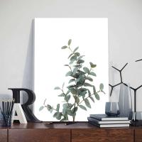 Pintura Nórdica de Arte de Pared en Lienzo JUBEER con Marco Posters de Hojas de Plantas Minimalistas Pictras para Decoración del Hogar - details 2