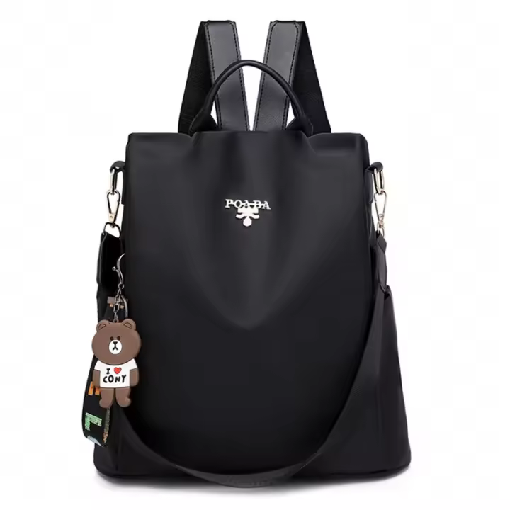Mochila antirrobo, mujeres, ocio al aire libre, bolsa de viaje, impresión, mochila escolar de tela Oxford, mochila de moda, enviar colgante - 1
