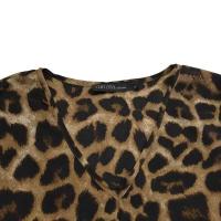 Vestido largo de moda de otoño y verano con manga de leopardo, fiesta para mujer, bata estampada con cuello en V - details 7