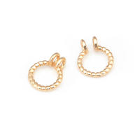 20 piezas de alambre trenzado de latón de Color dorado de 18K, 6MM, 8MM, anillos de salto, anillos divididos, suministros para fabricación de joyas, accesorios Diy - details 3